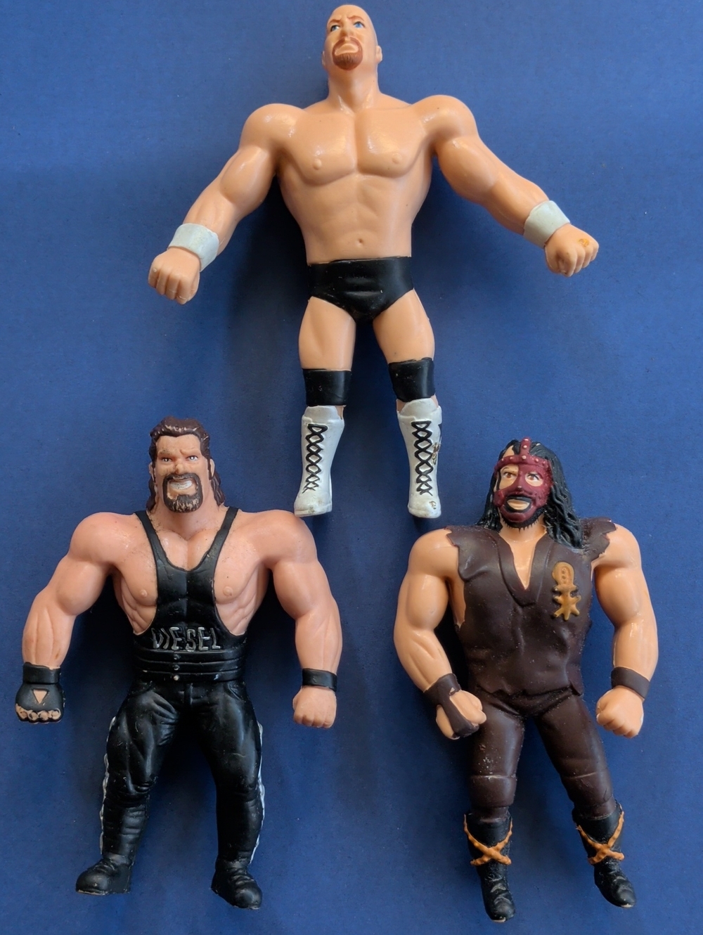 Lot of WWF / WWE Bend 'em Action Figures